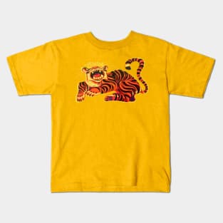 Tiger Yawn Kids T-Shirt